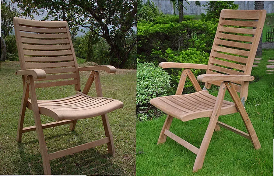 Ashley A-Grade Teak Wood Dining Reclining Folding Arm Chair Outdoor Furniture NW