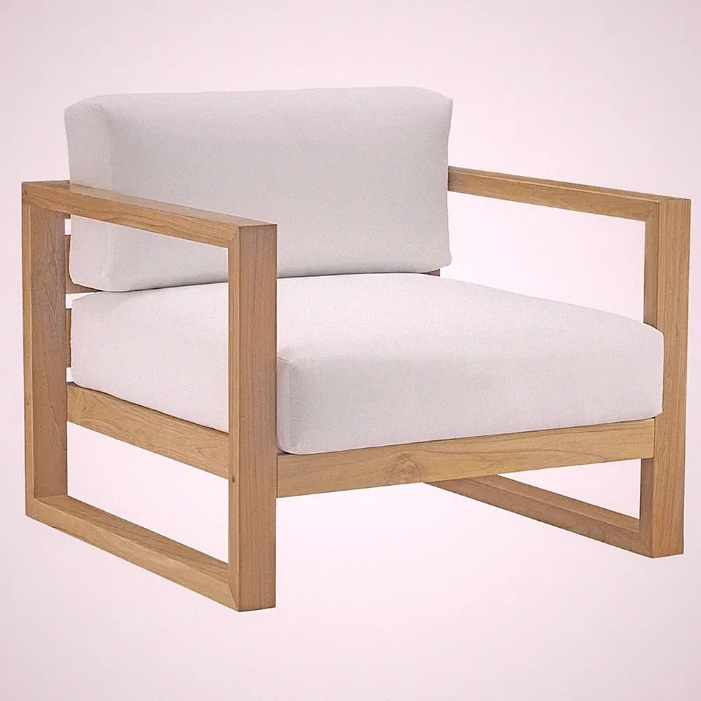 Upland Outdoor Patio Teak Armchair