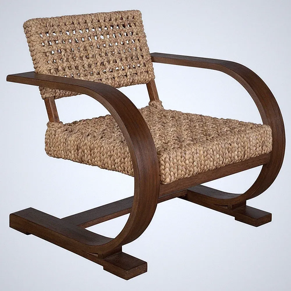 Uttermost - UT-50024 - Rehema Walnut Accent Chair, Warm Walnut Finish